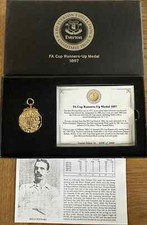 FA Cup Runners Up Medal 1897 EVERTON Billy Stewart Boxed Ltd Edition