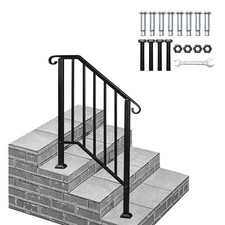 Black Wrought Iron Handrail