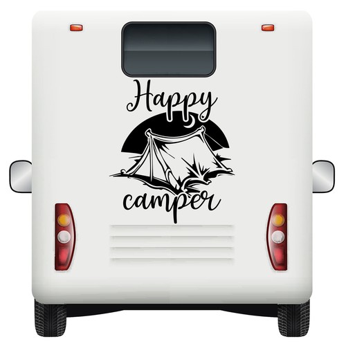 Car stickers happy - happy, camper