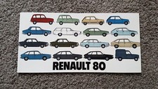 RENAULT 4 5 12 RANGE SALES BROCHURE 1980