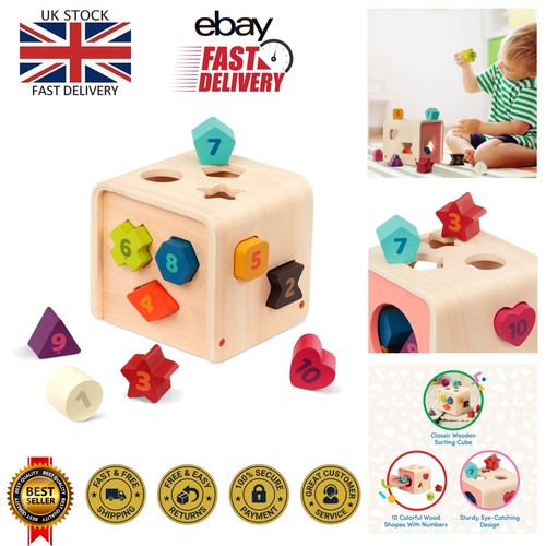 Durable shape sorting cube - shape,