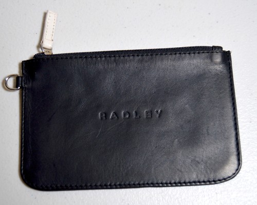 Radley black leather zip coin - radley,