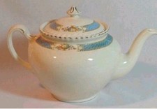 Johnson Brothers Teapot Vintage Old English Blue Floral Demitasse Blue Floral