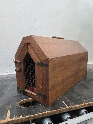 Vintage wooden pigeon carrier - pigeon,