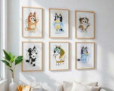 Bluey Inspired Wall Art Print