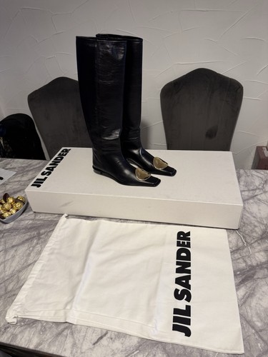 Jil sander knee high - jil, leather