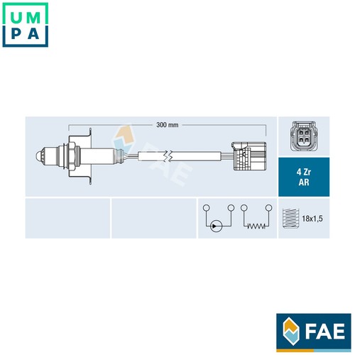 Lambda sensor 75622 for honda - sensor,