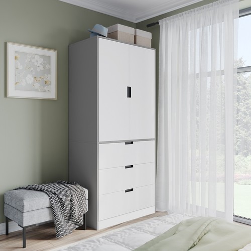 Door modern wardrobe with 3 - 2,