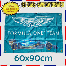 Aston Martin F1 Flag Banner Sign 60x90 Aston Martin Formula 1 Team Alonso Stroll
