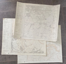1980-1982 1:10,000 Vintage O.S. Maps of Sussex. 3 sheets