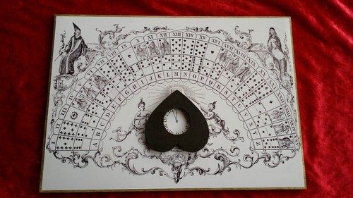 Wooden ouija board casting - board,