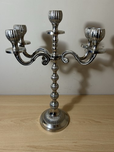 Tall arm resin candelabra - resin,