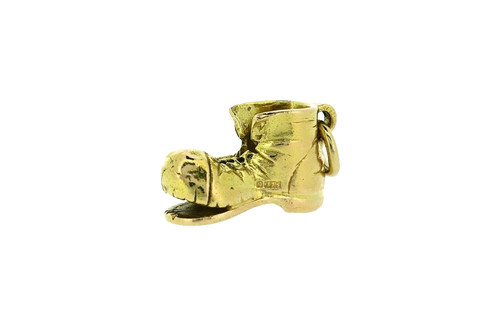 Old boot charm - old, 9ct