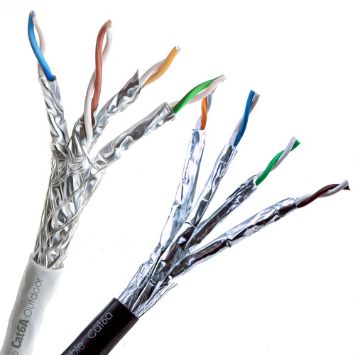 External shielded cat6a - external,