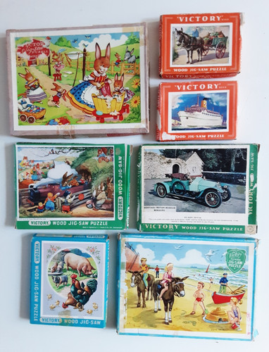 Vintage victory wooden jigsaw - vintage,