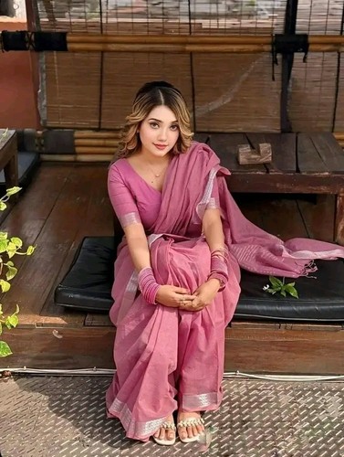 Jamdani soft silk saree - ,