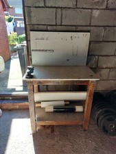 Wooden Work Bench With Vice