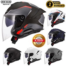 LS2 OF618 VERSO II DUAL VISOR ECE 22.06 OPEN FACE MOTORCYCLE BIKE CRASH HELMET