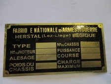 Nameplate FN Prewar Truck