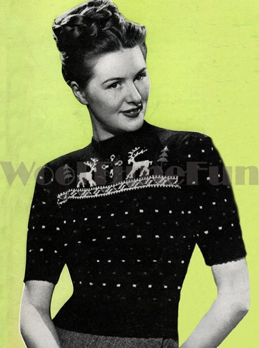 Knitting pattern womens - knitting, 1940s