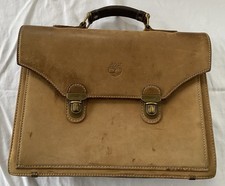 Timberland Briefcase Mens Leather Document Case Office Bag Large Wallet Vtg 90s