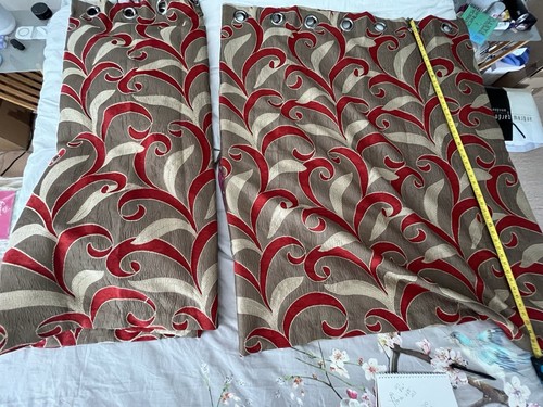 Pair lined curtains with - pair, of