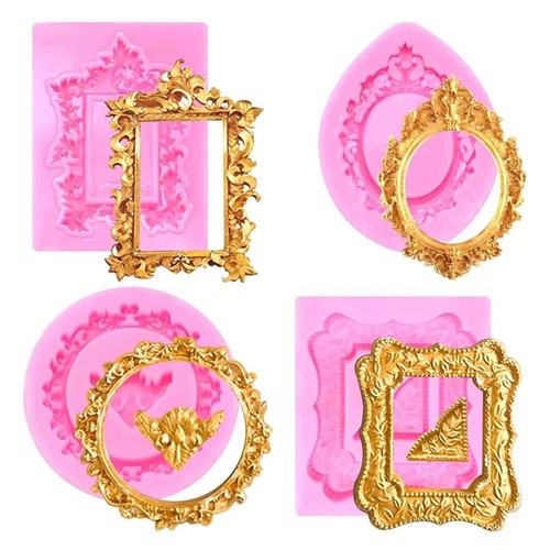 Photo frame silicone molds - frame,