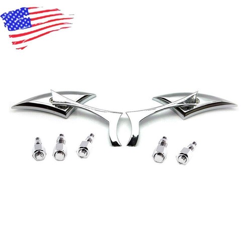 Chrome motorcycle mirrors for - motorcycle,