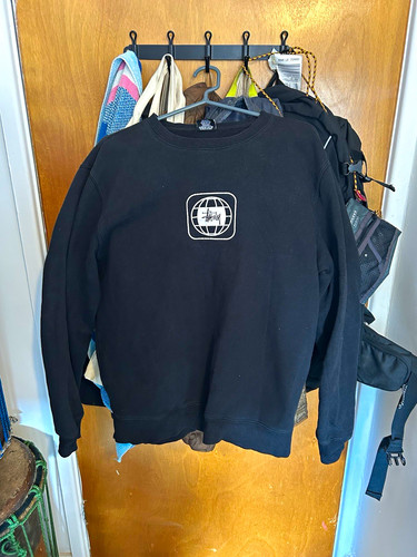 Stüssy men black - men’s, crew