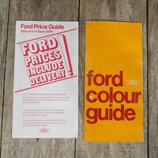 Vintage Car  Sales Price Guide for Ford UK & Paint Colour Escort Capri Cortina..