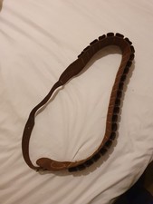 Old Leather Shotgun Ammo Belt Made In Italy