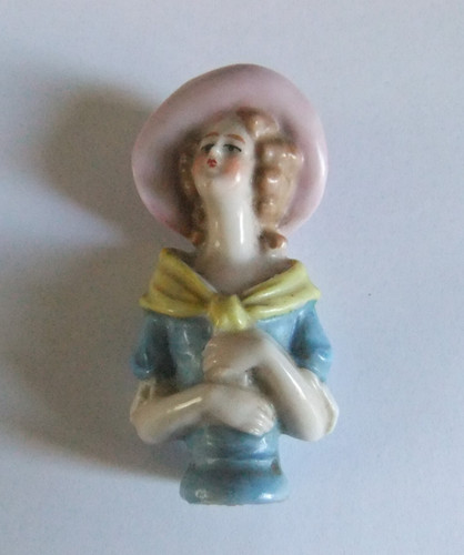 Antique porcelain bisque - porcelain, half