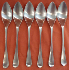 Vintage Stainless Steel Old Hall Robert Welch Alveston Grapefruit  Spoon x 6