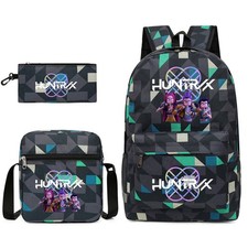 Boys Girls KPOP Devil Hunters School Backpack Kids Travel Rucksack Shoulder Bag