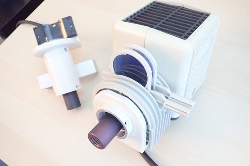 Nikon optiphot microscope - microscope, lamp