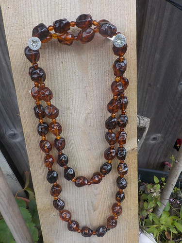 Vintage long faux cognac - vintage,
