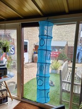 IKEA TOY STORAGE 6-Tier Large Net Hanging Teddy Tidy Turquoise Child’s Room VGC