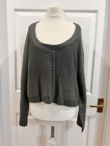 Chicoree cropped grey jumper - chicoree,