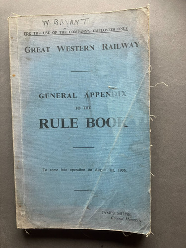 1936 gwr general appendix - general,