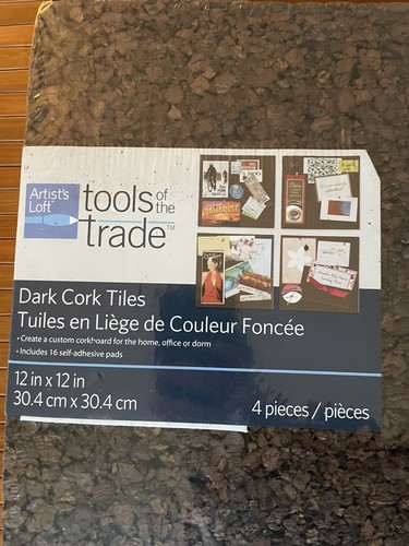 Artist loft dark cork tiles - artist's,