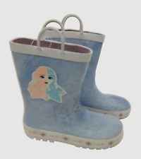 Disney Frozen Pull Loop Elsa Children's Wellington Boots UK 13 EU 31.5 Brand New
