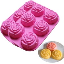 Rose Flower Mould 6 Cell