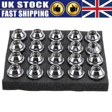 20PCS FOR FORD TRANSIT CUSTOM 2012-2020 ALLOY WHEEL NUTS 14X1.5 CHROME UK STOCK