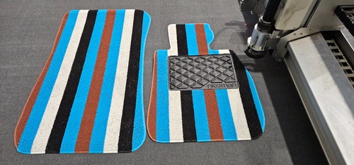 Tailored stripe car - car, mats