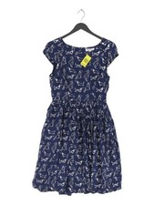 Emily and fin A-Line Midi Dress M in Blue