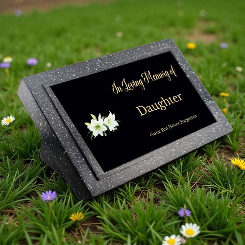 Memorial grave marker - grave,
