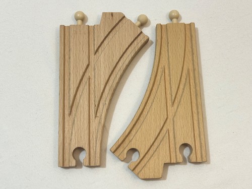Brio wooden curved switch - wooden,