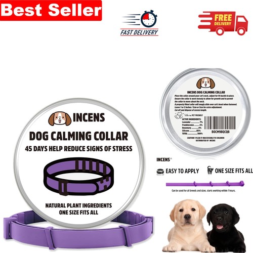 Adjustable dog calming - dog, collar