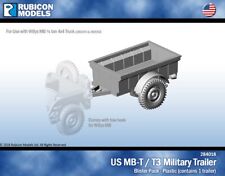 Rubicon Models 284018 Us Jeep Mb-T / T3 Military Trailer 1:56 Plastic Model Kit