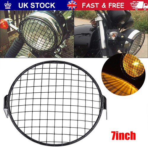 Motorcycle light mesh grill - 7",